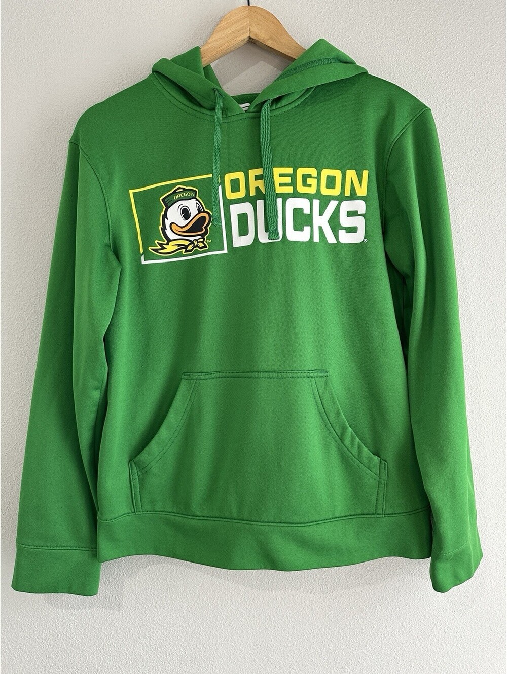 UNISEX Fanatics Green Oregon Ducks Fleece Pullover Hoodie Men Small Women Medium